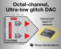 Low-power DACs have internal reference