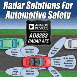 Radar AFE enables driver safety features