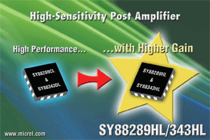 Post amps target fiber optic receivers