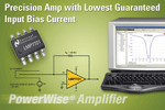 Precision amp offers low input bias current