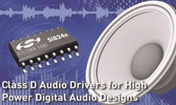 Class D audio drivers enable high-power digital designs