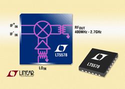 Mixer operates from 400 MHz to 2.7 GHz