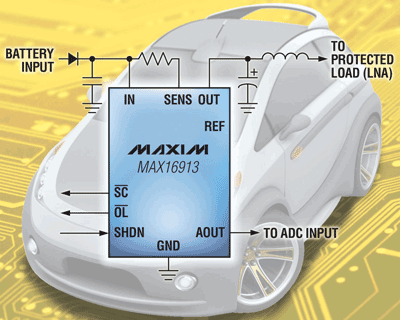 Current sense switches suit remote RF LNAs