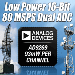 Dual-ch low-power ADC spans 20 to 80 MSPS