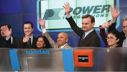 NASDAQ bell ringing with Power Integrations