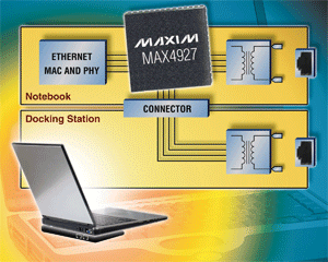 Gigabit Ethernet switch saves space