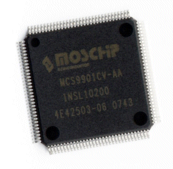 PCIe peripheral chip supports serial, parallel