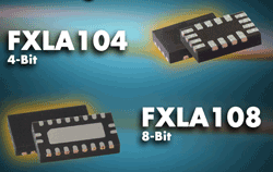 Level translators handle 1.1 to 3.6 V