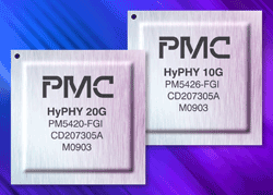 PHY chips handle 10- and 20-Gbit networks