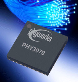 10G CMOS transceiver includes temp. sensor