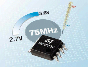 32-Mbit serial flash features fast read