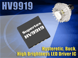 LED driver delivers hysteretic control