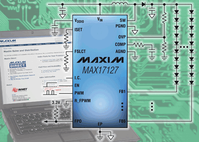 WLED driver suits displays less than 21 in