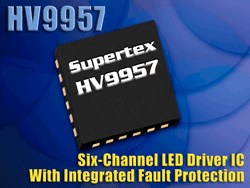 6-ch LED driver offers strong fault protection