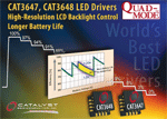 LED drivers provide 32-dimming levels