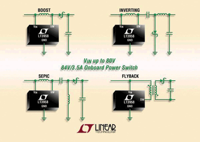 80-V converter makes ± regulated voltages