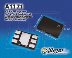 Hall-effect switch targets battery apps