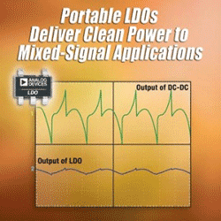 Linear regulators suit noise-sensitive apps