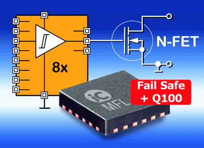 8-channel FET driver is AEC Q100 qualified