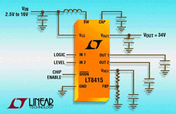 Converter has dual half-bridge switches