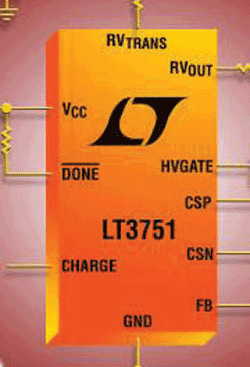 Flyback controller charges any size cap