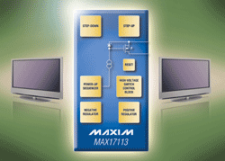 PMIC suits LCD TV power requirements