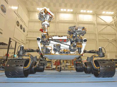 Image of the Day: Front View of Mars Rover Curiosity