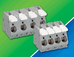 Terminal blocks feature lever-actuated design