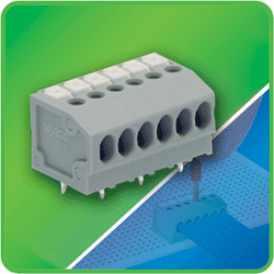 Terminal blocks feature internal jumper system