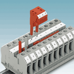 Terminal blocks provide touch-safe connection