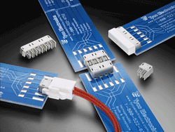 Hermaphroditic connectors suit LED PCBs