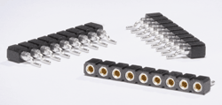 SMT sockets, headers feature low profiles