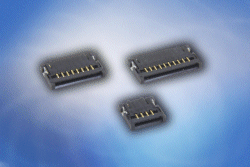 Connectors feature low mounted profile