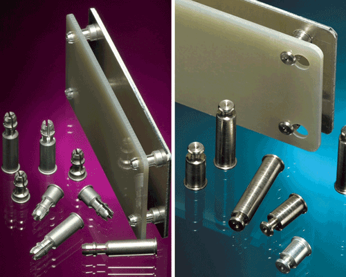 Standoffs, fasteners mount PCBs without tools