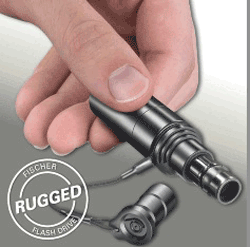 Ruggedized flash drive enables safe data transfer over UltiMate connector