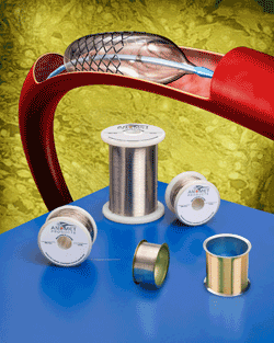 Clad metal wire targets medical design