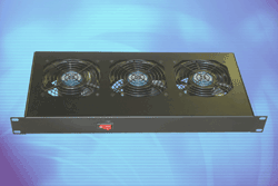 Fans feature three-position ac fan tray