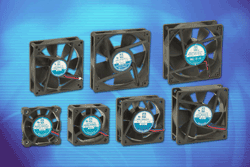 Sealed sleeve fans have 200,000-h MTBF