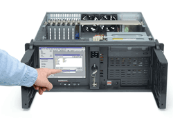 Touchscreen 4U chassis suits shop floors