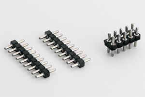 Male pin headers offer rugged connection