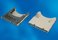 SD card connector suits auto multimedia