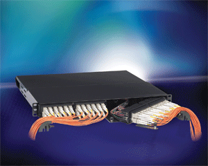 Patch panel system supports fiber optics