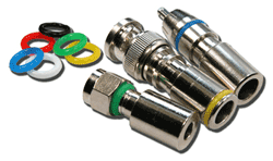 RF connectors protect cable terminations