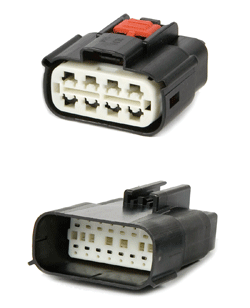 Electrical connectors carry up to 25 A