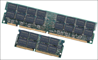 Chip-scale packaging halves DRAM size