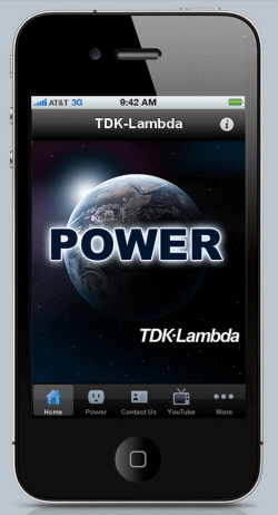 TDK-Lambda Launches Smart Phone App for Selecting Power Supplies