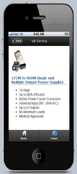 TDK-Lambda Launches Smart Phone App for Selecting Power Supplies