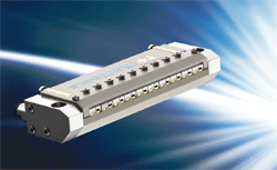 Laser pump module uses 16 emitters