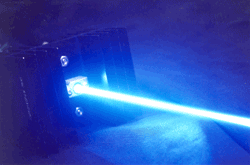 Blue laser delivers 1 W at low cost