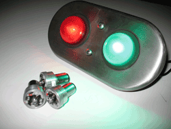 LED lamps can indicate light-rail door status